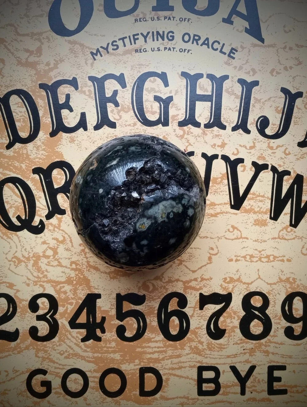 Path of the Occult ~ Black Magick Box ~ Obsidian Crystal Sphere ~ Witchcraft